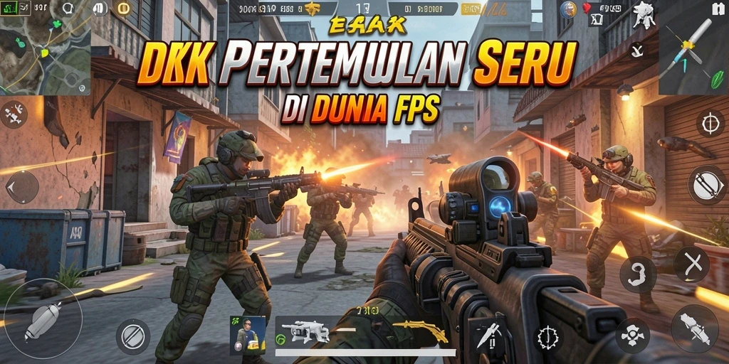 Screenshot menunjukkan gameplay DKK yang intens dan penuh aksi.