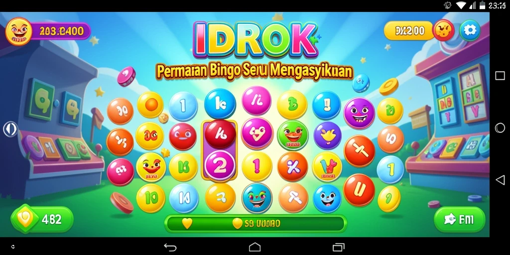 Tampilan gameplay utama IDROK yang menampilkan keseruan Bingo.