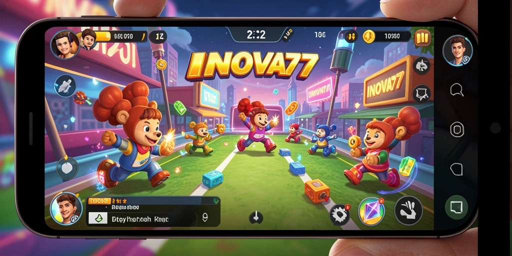 Tampilan gameplay menarik dari INOVA77 dalam genre Arcade.