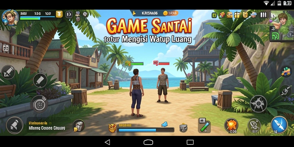 Screenshot utama KRISNA96 menampilkan gameplay yang mengasyikkan dan penuh warna.
