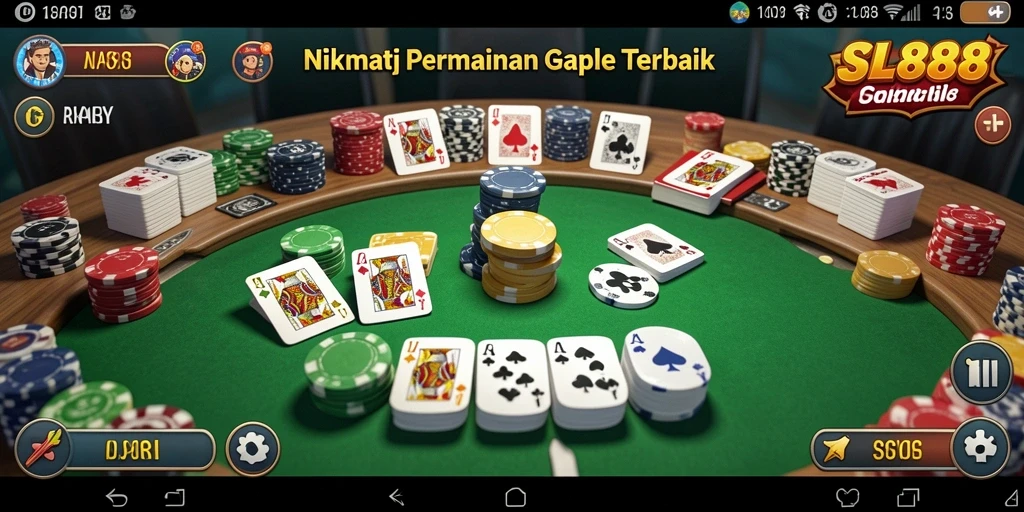 Tampilan menarik gameplay Gaple di SL888.