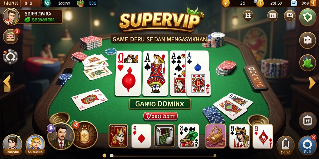 Tampilan gameplay menegangkan di SUPERVIP.
