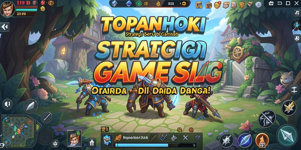 Tampilan aksi seru dalam game strategi TOPANHOKI.