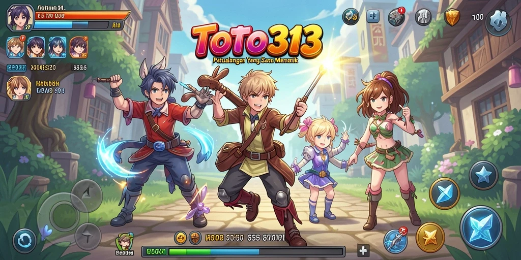 Screenshot TOTO313 menampilkan aksi seru dalam game Anime.